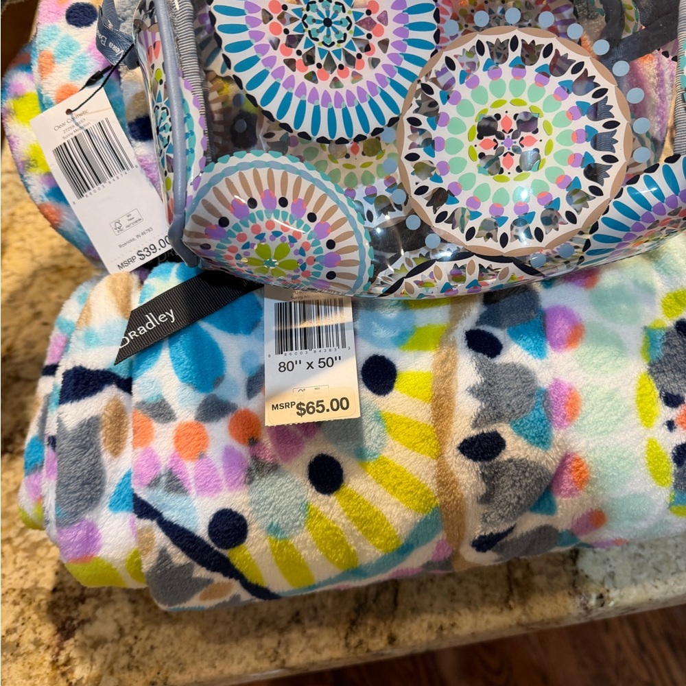 Vera Bradley Colorful Mandala Throw Blanket